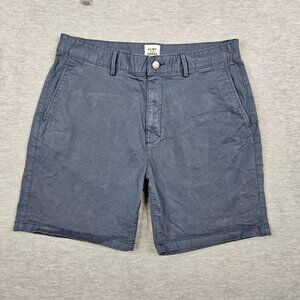 FLINT AND TINDER Men’s Blue Chino Mid Rise Casual Shorts Size 33